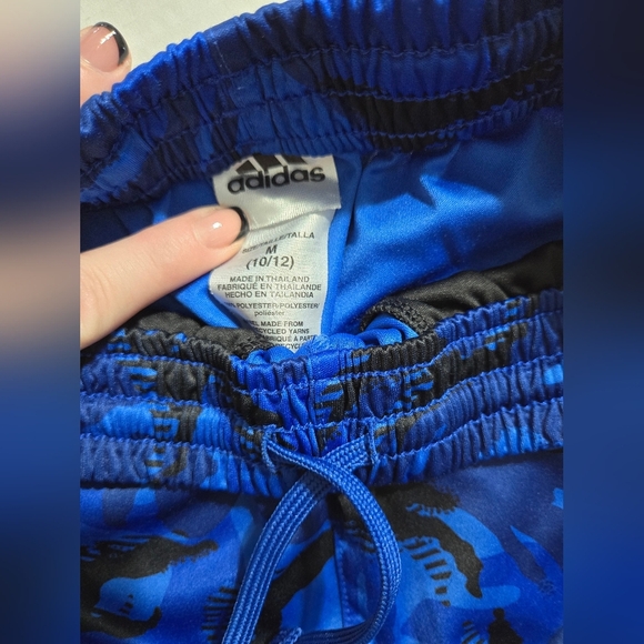 Adidas Camo black and blue elastic waist Size 10/12 - Picture 5 of 5